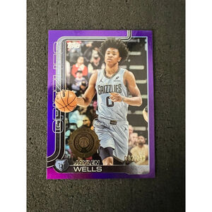Jaylen Wells - 2025-26 Topps - Purple Foil Refractor #082/250